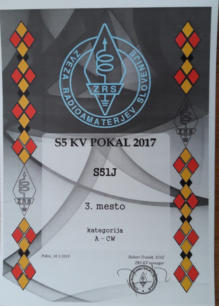 Janez Majdič, S51J KV POKAL 2017 3. mesto kategorija A - CW